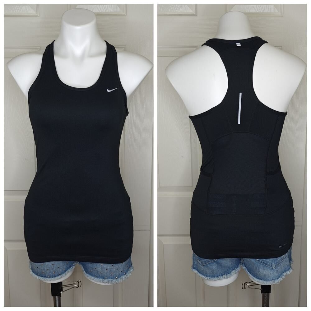 Nike Dri-Fit mesh panel racerback tank top sz XS